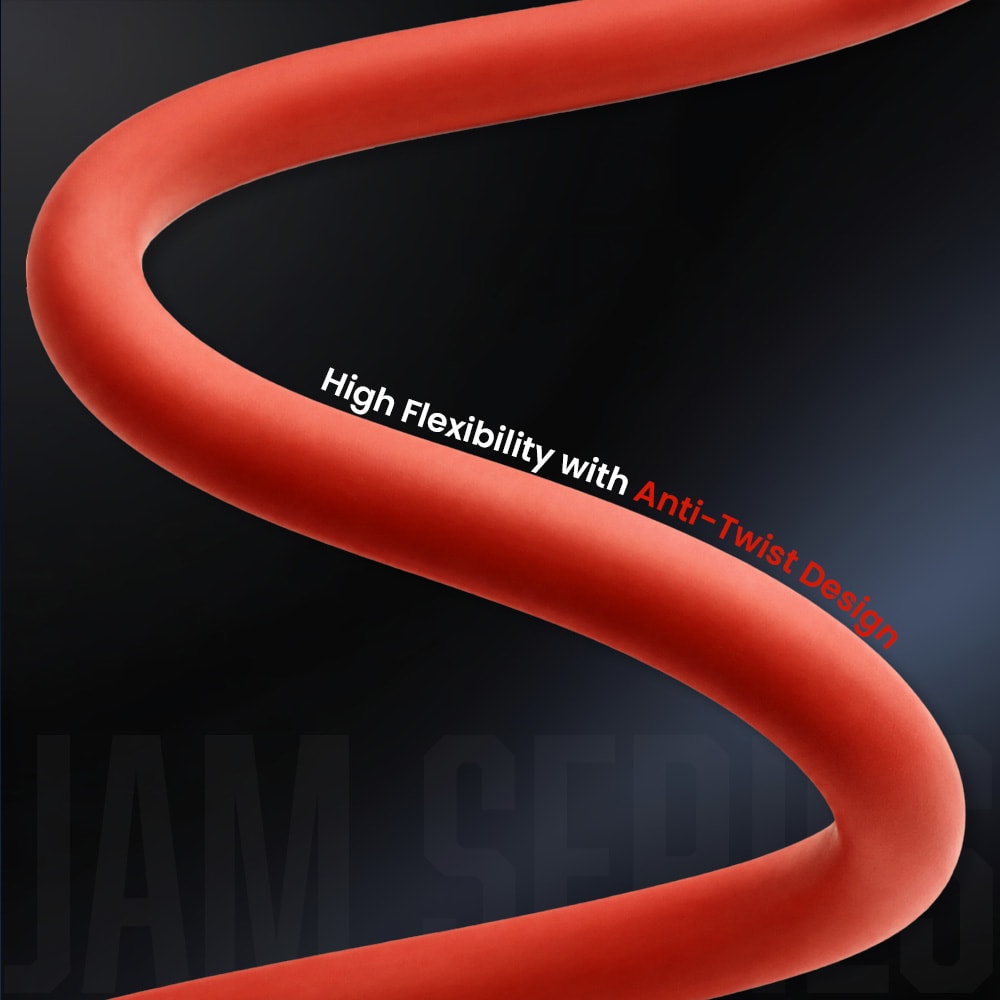 Kadence KJJ3M-J01-RD Jamming Series Instrument Cable, view 4 of 6