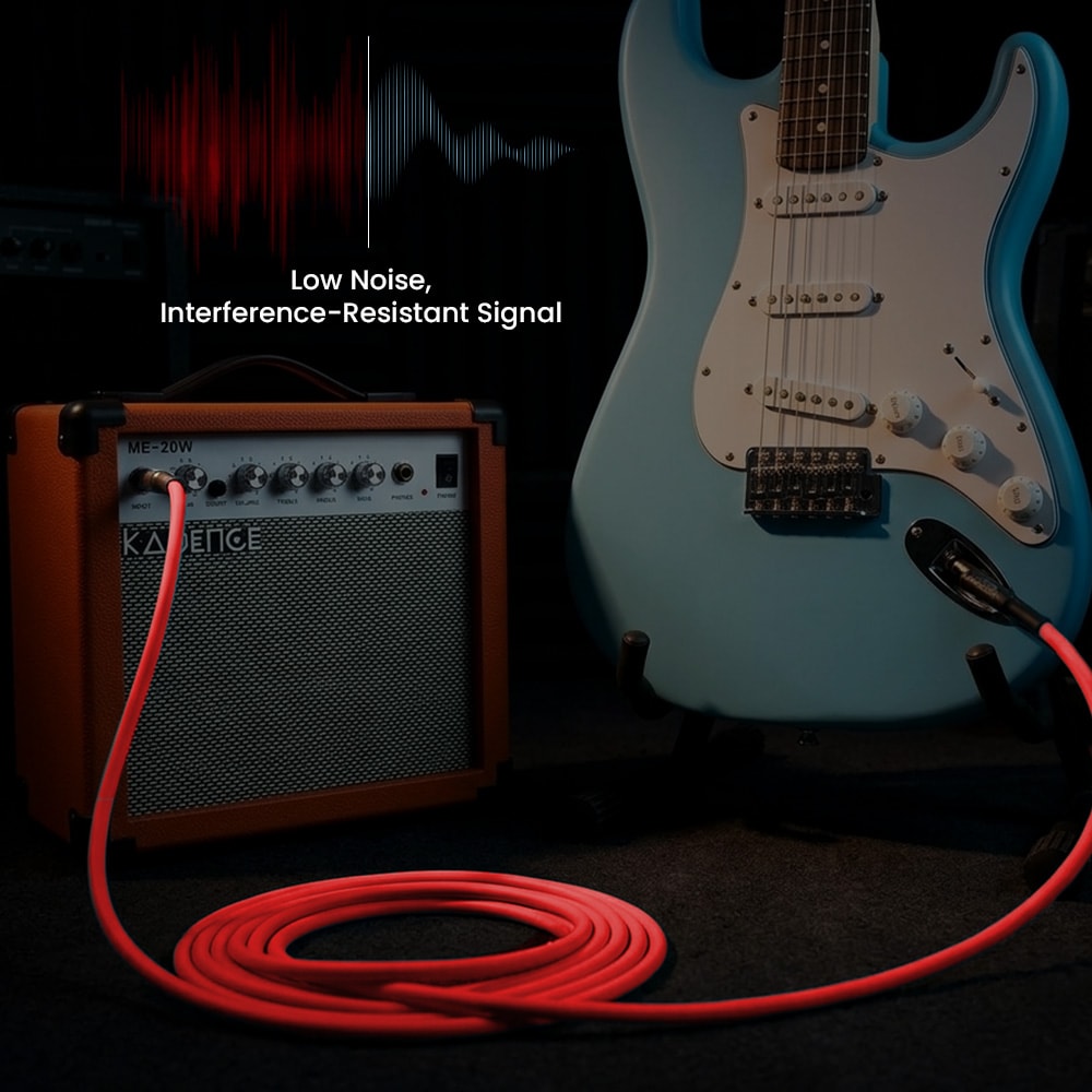 Kadence KJJ3M-J01-RD Jamming Series Instrument Cable, view 5 of 6