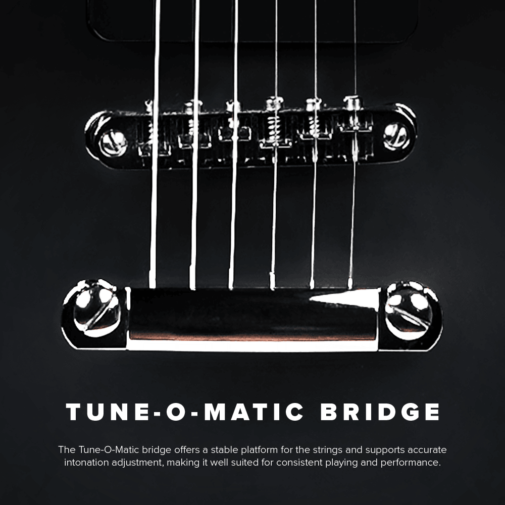 Kadence ESH04-P90 Slowhand 39" Electric Guitar with Dual Alnico P90 Pickup, view 4 of 6