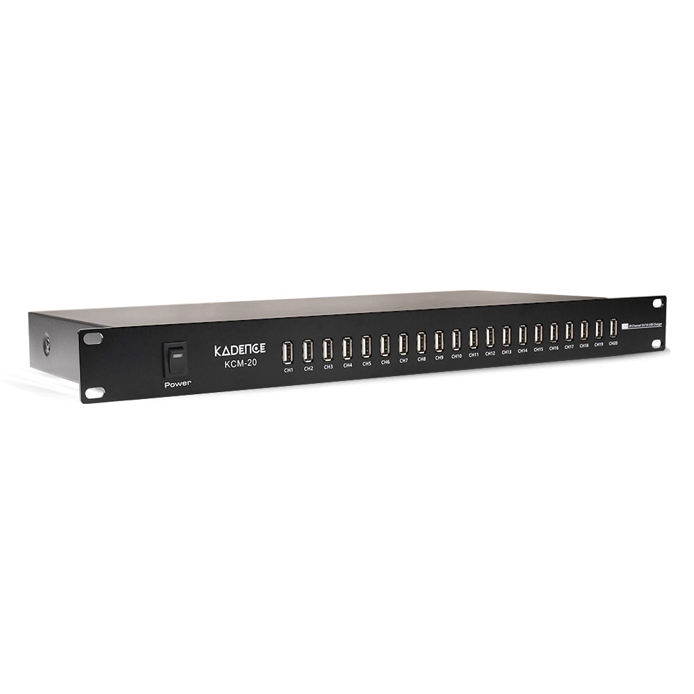 Touring Series 20 Port USB Charging Station · Matte Black