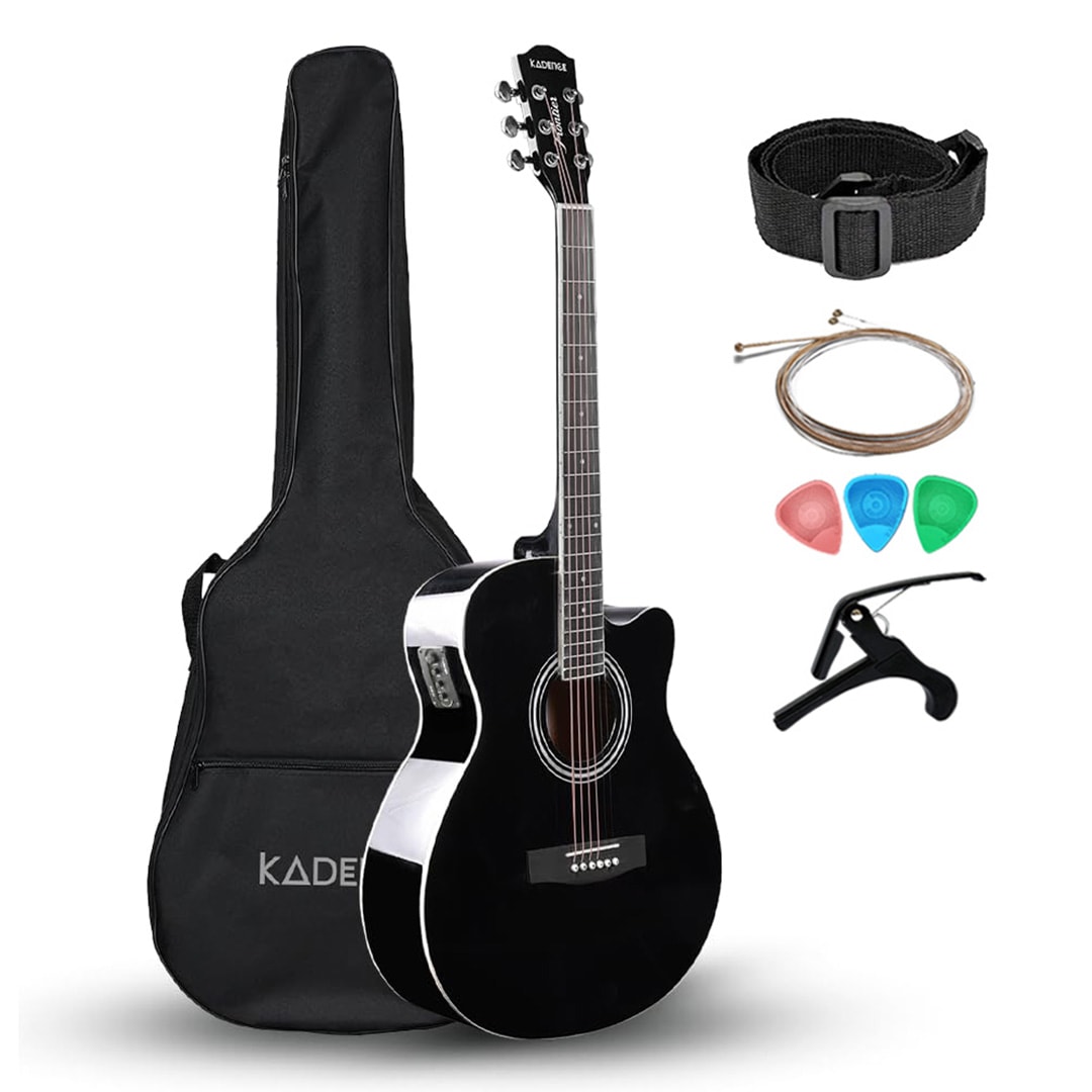 Frontier 40" Electro Acoustic Guitar · Black
