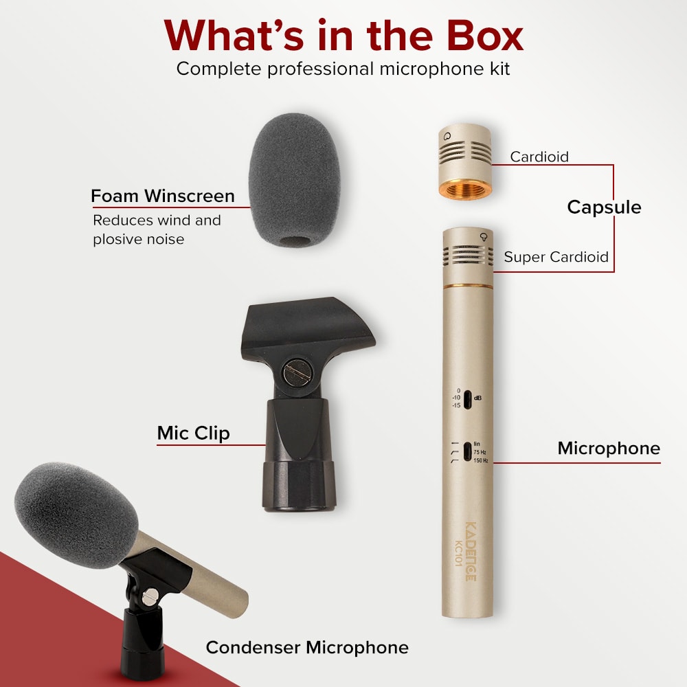 Kadence KC101 Touring Series Professional Condenser Mic, view 6 of 6