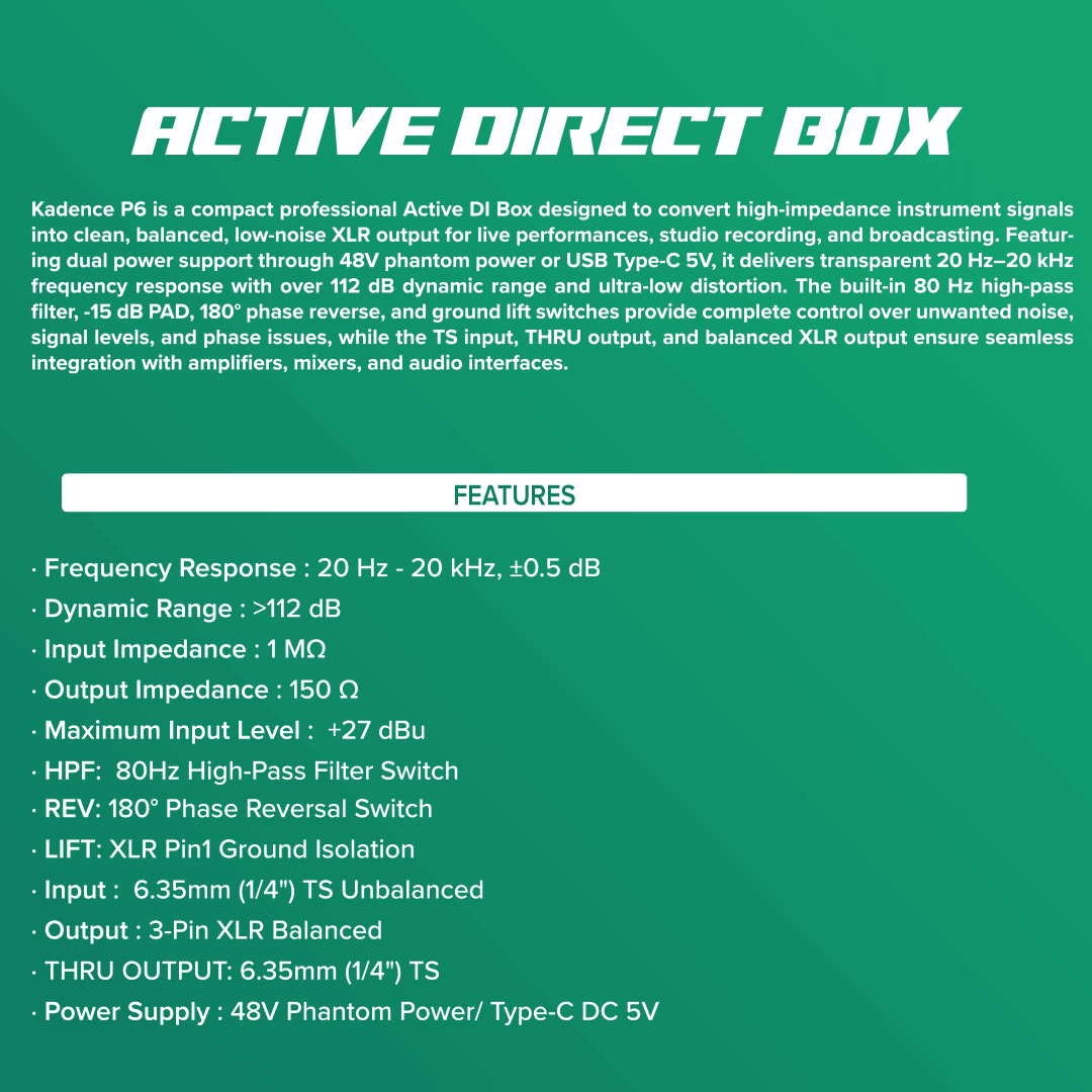 Kadence P6 Active DI Box, view 7 of 8