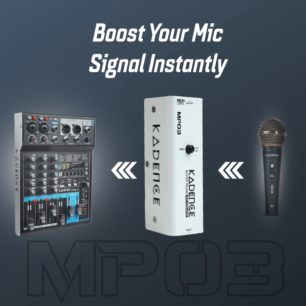 Kadence K-PA-MP03 Jamming Series Active Inline Mic Preamp, view 3 of 6