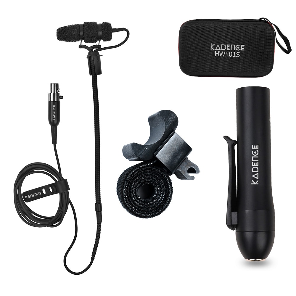 Touring Series Flute Clip-On Gooseneck Condenser Mic · Black