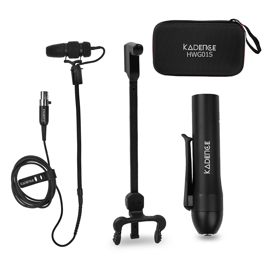 Touring Series Acoustic Guitar Clip-On Gooseneck Condenser Mic · Black