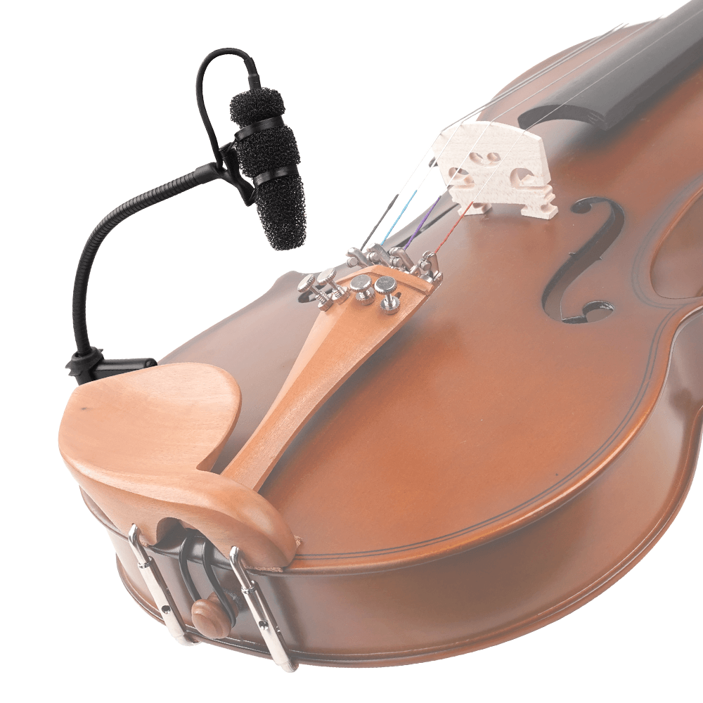 Touring Series Acoustic Violin Clip-On Gooseneck Condenser Mic · Black