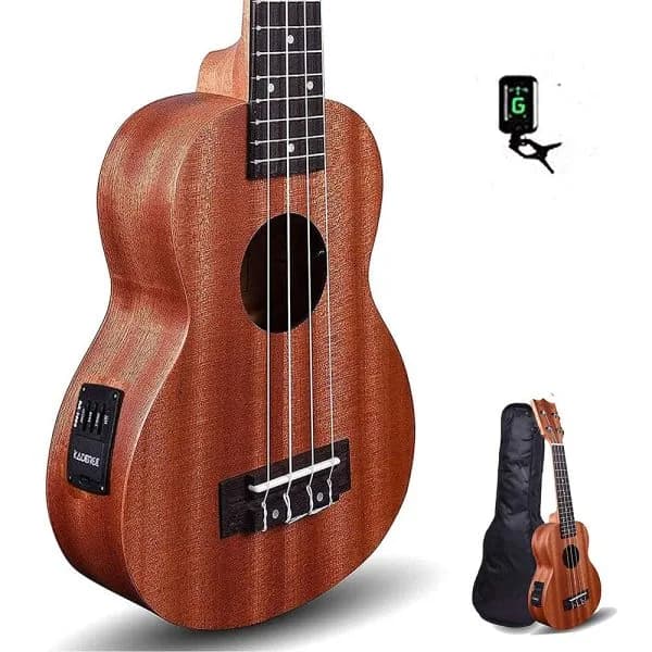 kadence Semi Acoustic Soprano Ukulele eg with bag