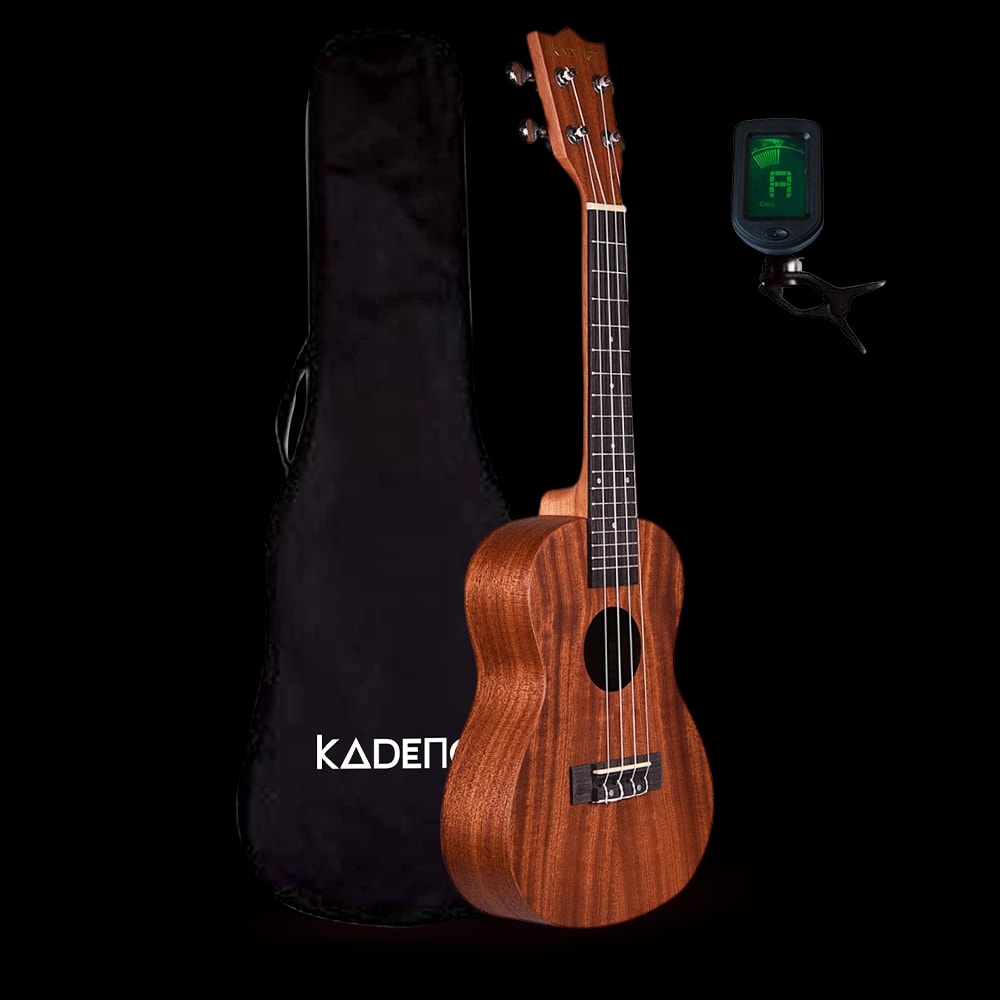 Kadence UKC03C Concert 23" Acoustic Ukulele | Mahogany Wood | Comes with Bag | Includes Learning Course