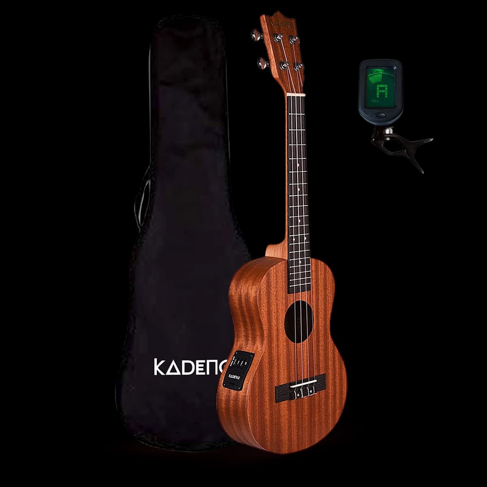 Kadence UKCE03C Concert 24" Electro Acoustic Ukulele, view 1 of 8