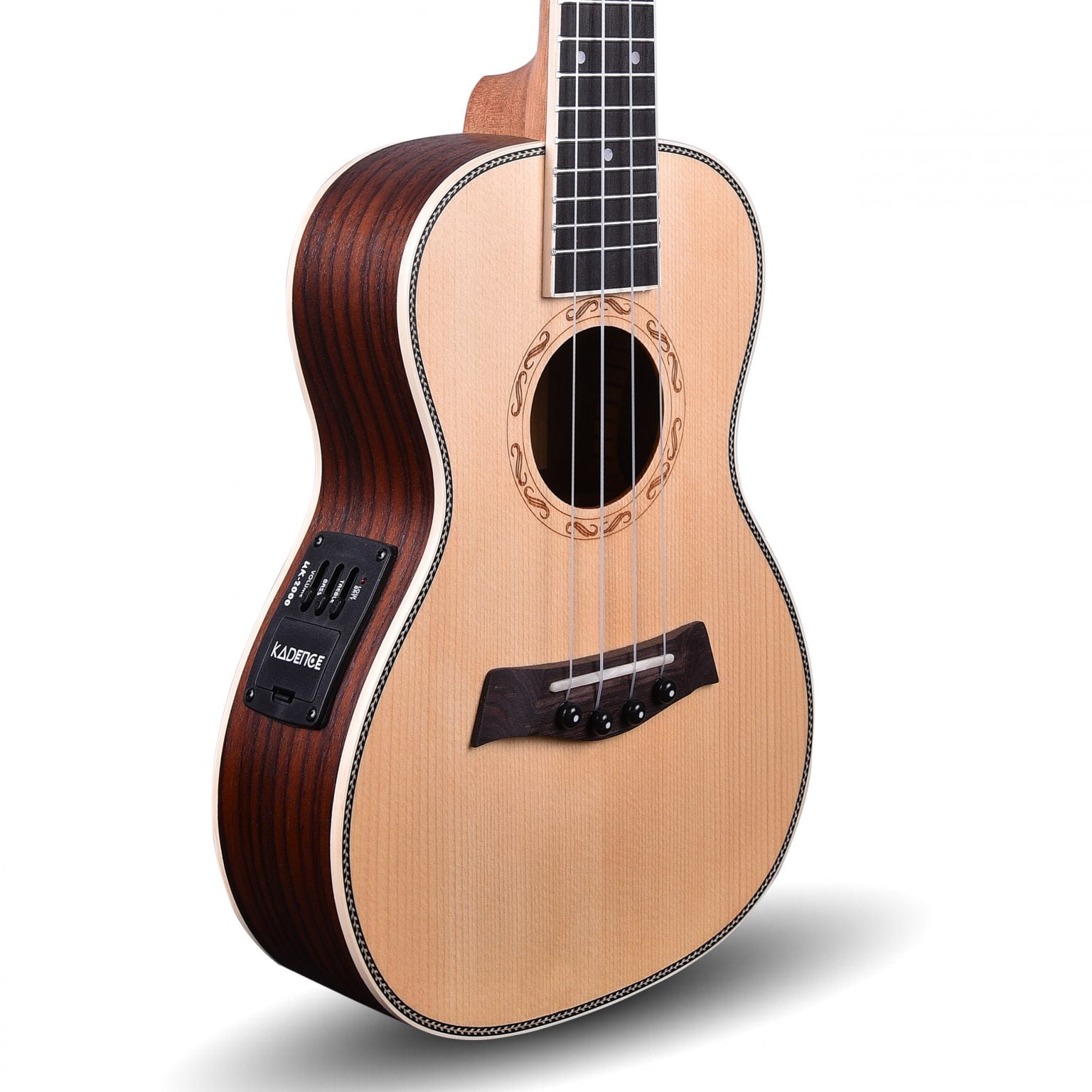 Concert Ukulele 24" Solid Spruce Wood with EQ Kadence