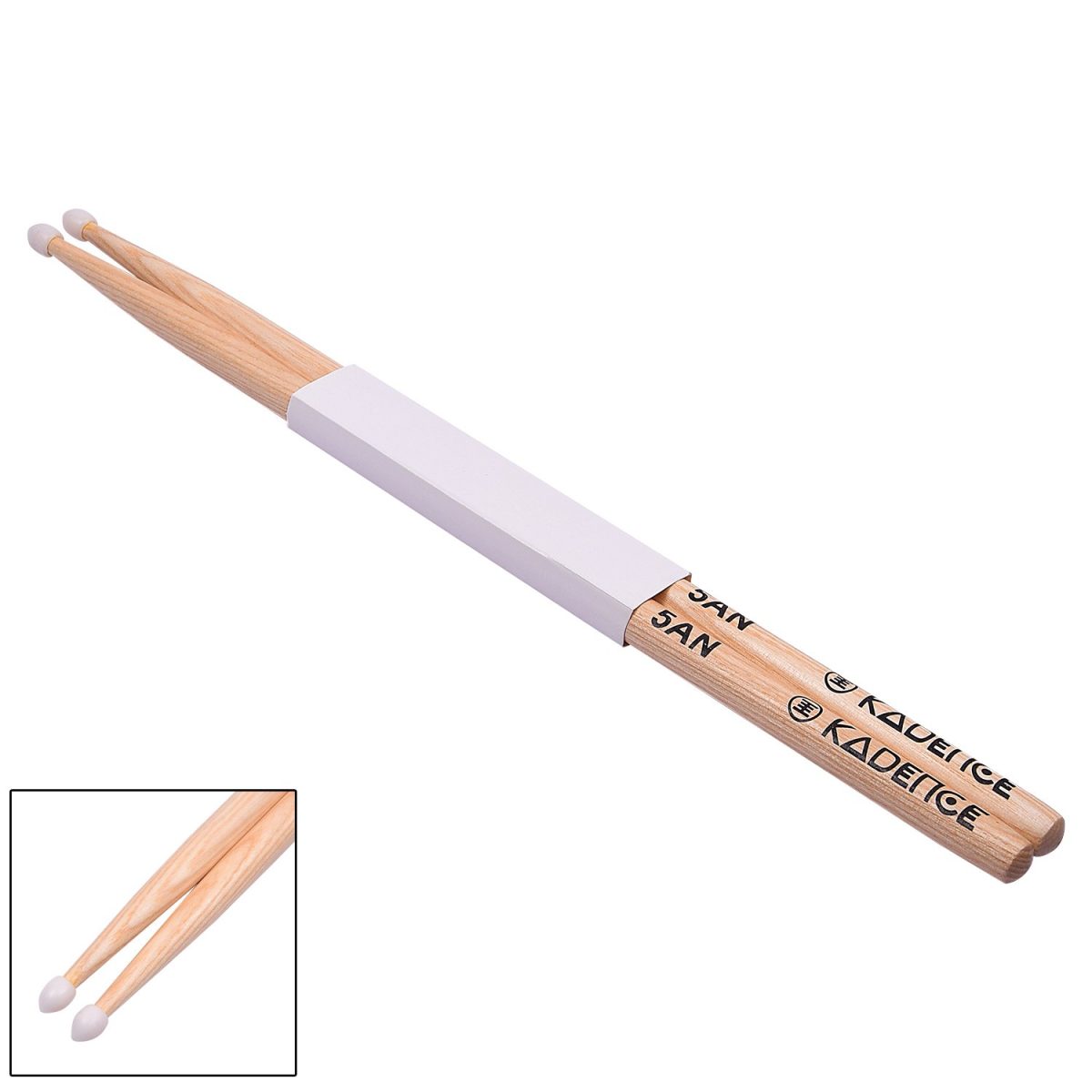 Hickory Wood Drum Stick Nylon Tip 5A - Image 2