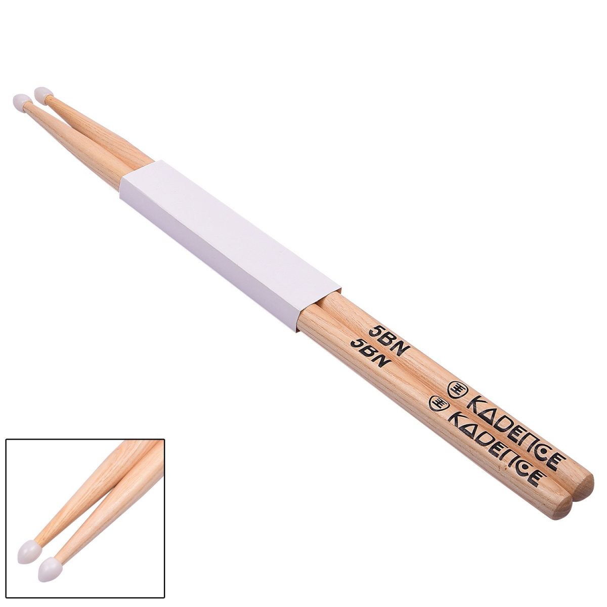 Maple Wood Drum Stick Nylon Tip 5B - Image 4