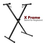 Heavy-Duty, Single X Piano Keyboard Stand with Locking Straps - Image 2