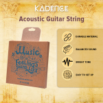 Kadence PHB11 Phosphor Bronze Acoustic Guitar Strings | 0.011–0.052 Gauge, 6-String Set | For Acoustic & Semi-Acoustic Guitars - Image 5