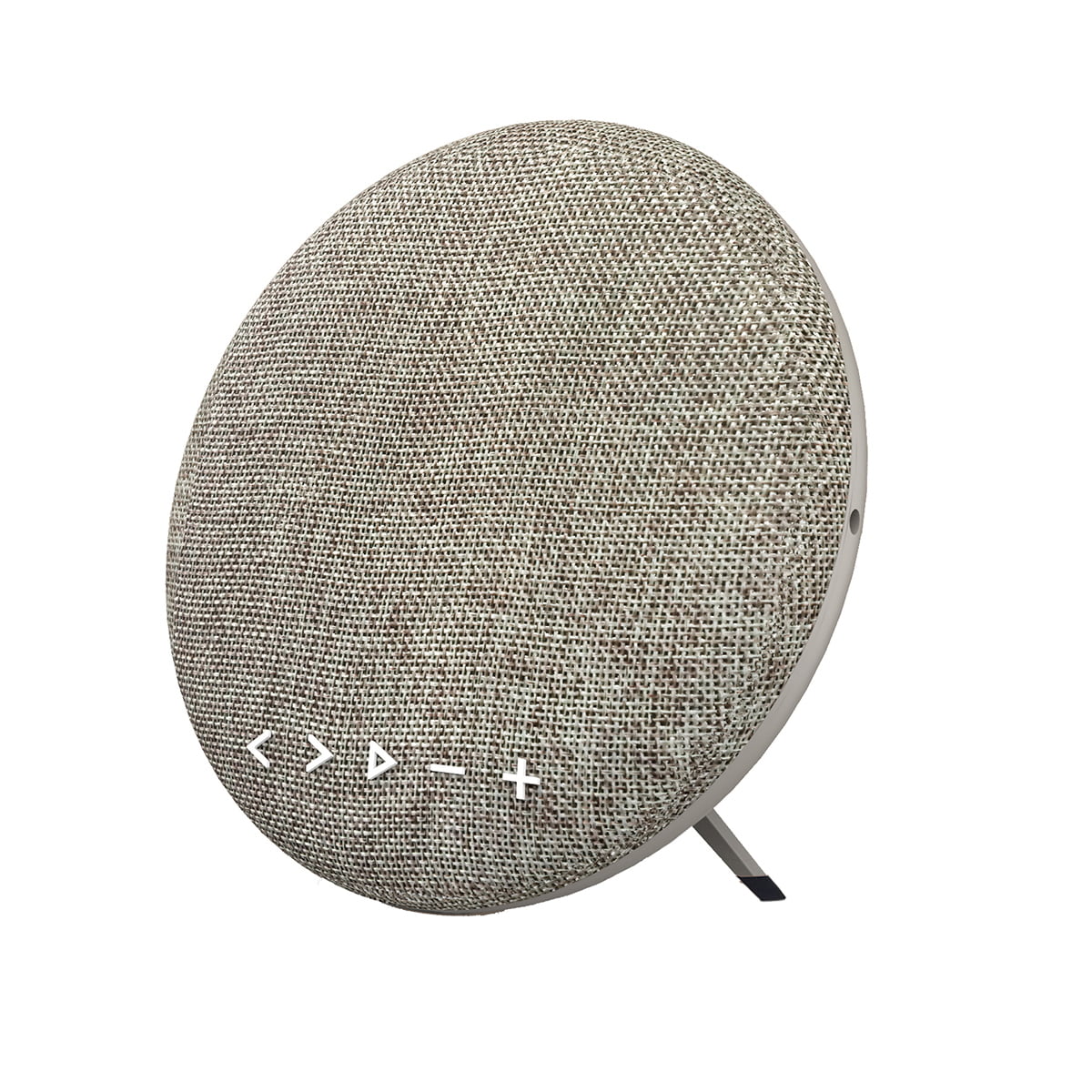 Brown 12 W Fabric TWS Bluetooth Speaker