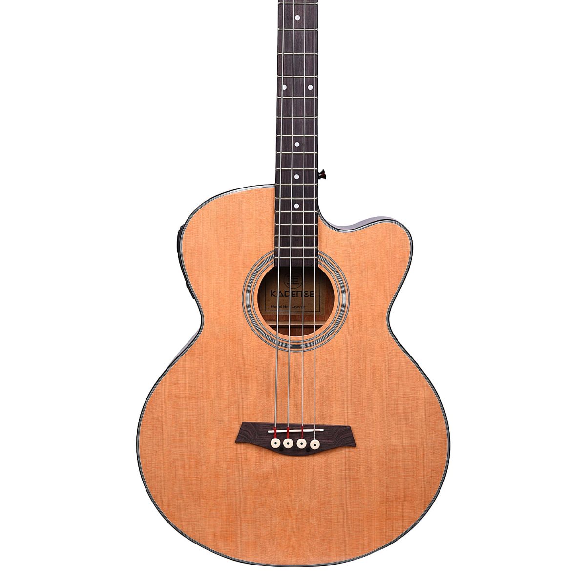 Kadence Chronicle Series Semi Acoustic Bass Guitar, Spruce Wood with EQ AB-01
