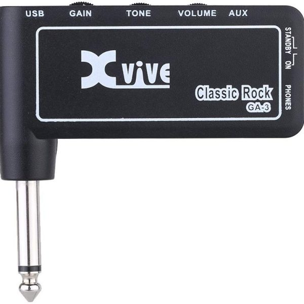 Xvive Guitar Amplifier Xvive GA3 Classic Rock Mini Portable Rechargeable Electric Guitar Plug Headphone Amplifier