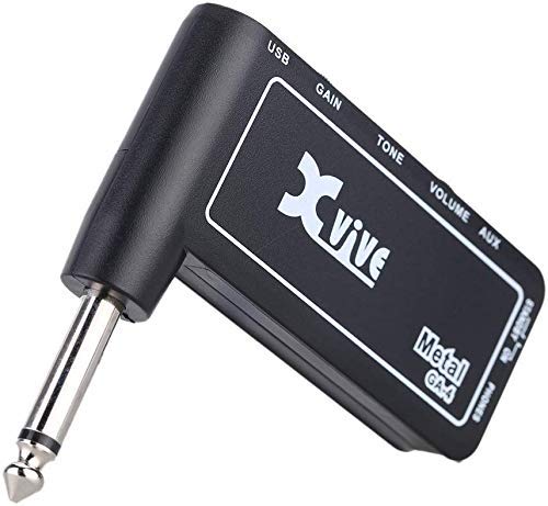 Xvive GA4 Metal Mini Portable Rechargeable Electric Guitar Plug Headphone Amplifier