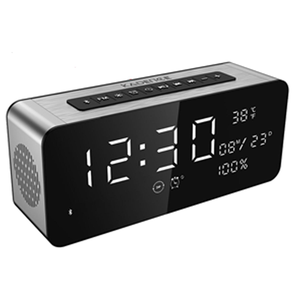 Bluetooth Speaker with Alarm Clock and Temperature