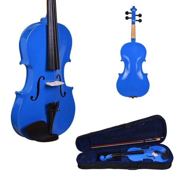 A 4/4 blue violin by Kadence