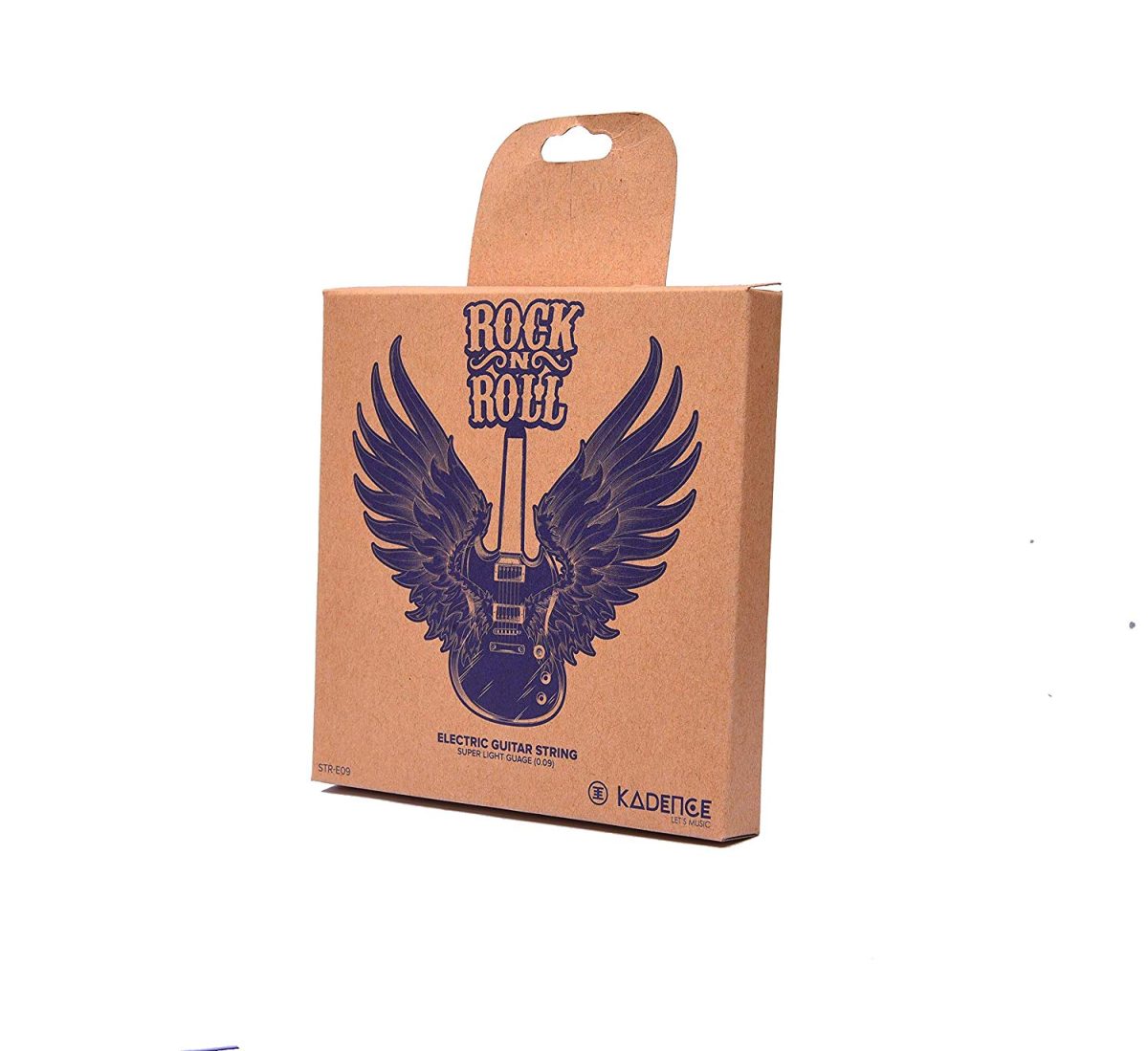 A pack of Electric Guitar string with Kadence branding A pack of Electric Guitar string with Kadence branding