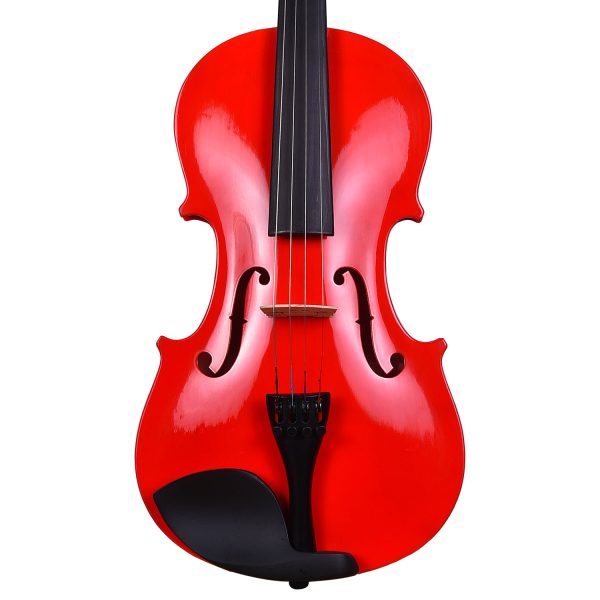 Kadence, Vivaldi 4/4 Violin With Bow, Rosin, Hard Case V-001R WINE RED