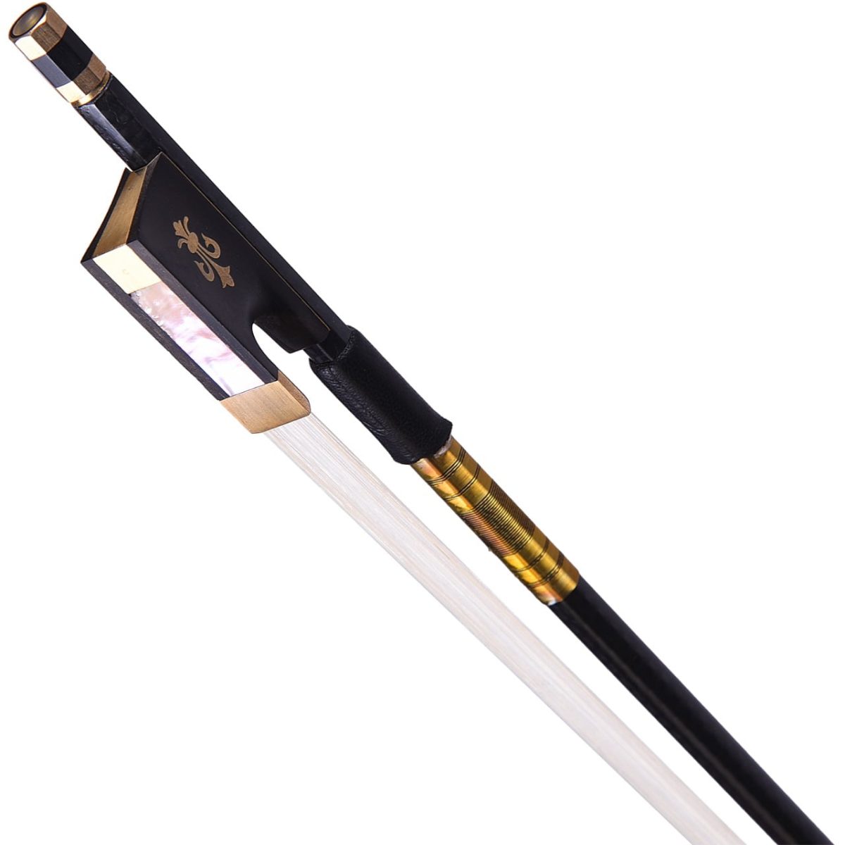 Kadence Carbon Fiber 4/4 Violin Bow Nickel Copper Parts White Hair VCHBOW