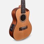 Demi Cutaway Concert Spruce Wood Ukulele With Bag + a Free Ukulele Learning Course. - Image 4