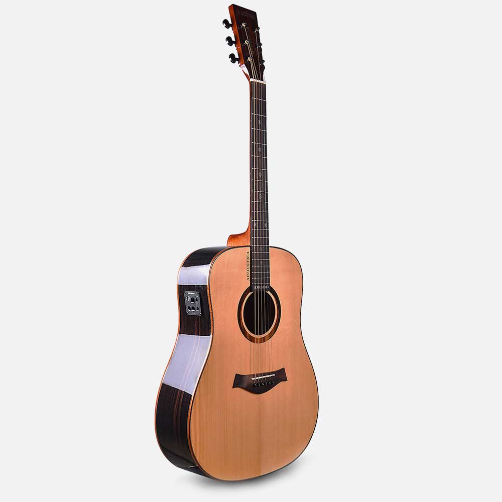Buy the best Acoustica Dreadnaught Solid Wood Guitar-41.