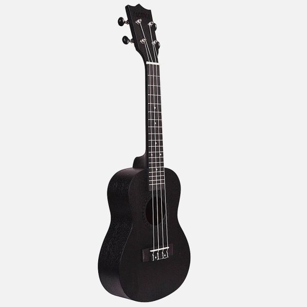 Kadence Ukulele 23" Concert Spring Summer Collection of Ukuleles (Raven Black)