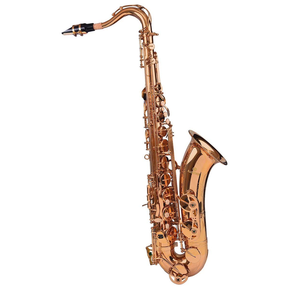 61SL34iUOiL._SL1500_ Kadence Tenor Gold Saxophone with Leather Case, Mouthpiece, Polishing Cloth, Cleaning Rod and White Gloves. - Image 4