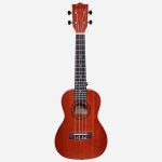 brown ukulele