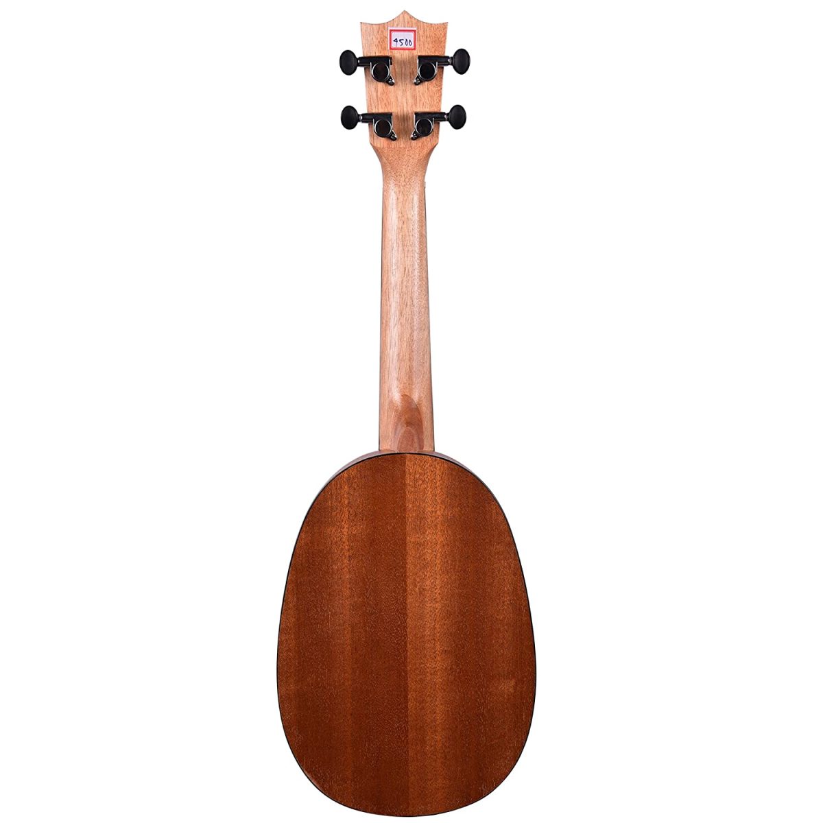 Brown Pineapple/Oval Shape Concert Size 24” Sapele Wood Ukulele with binding + a Free Ukulele Learning Course. - Image 4