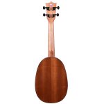 Brown Pineapple/Oval Shape Concert Size 24” Sapele Wood Ukulele with binding + a Free Ukulele Learning Course. - Image 4