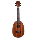 Brown (wooden coloured) Pineapple/Oval Shaped Concert Ukulele