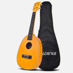 Martini Yellow Pineapple Shape Concert 24" Ukulele Saple Wood with Binding + a Free Ukulele Learning Course. - Image 2