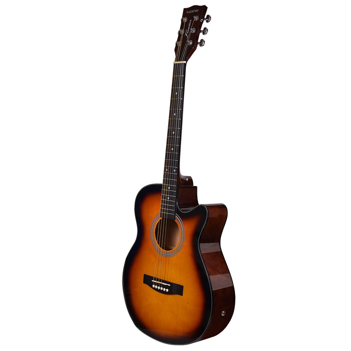 Frontier Series | Q10 Sunburst 40" Semi-Acoustic Guitar EQ (Hand Rest) with Combo + a Free Guitar Online Learning Course. - Image 4