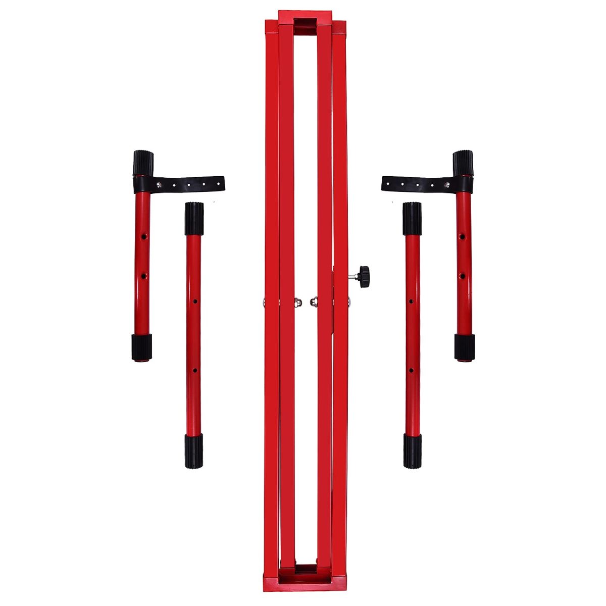 Kadence Heavy-Duty, Double-X, Adjustable Piano Keyboard Stand with Locking Straps, NK13-3kg Dual Braced (Red) - Image 2