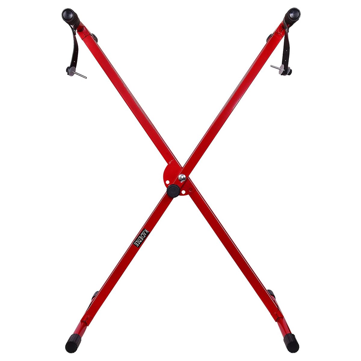 Kadence Heavy-Duty, Double-X, Adjustable Piano Keyboard Stand with Locking Straps, NK13-3kg Dual Braced (Red) - Image 4