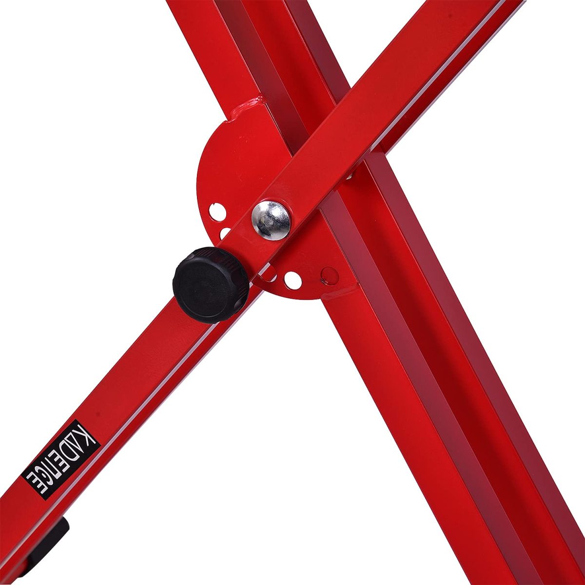 Kadence Heavy-Duty, Double-X, Adjustable Piano Keyboard Stand with Locking Straps, NK13-3kg Dual Braced (Red) - Image 3