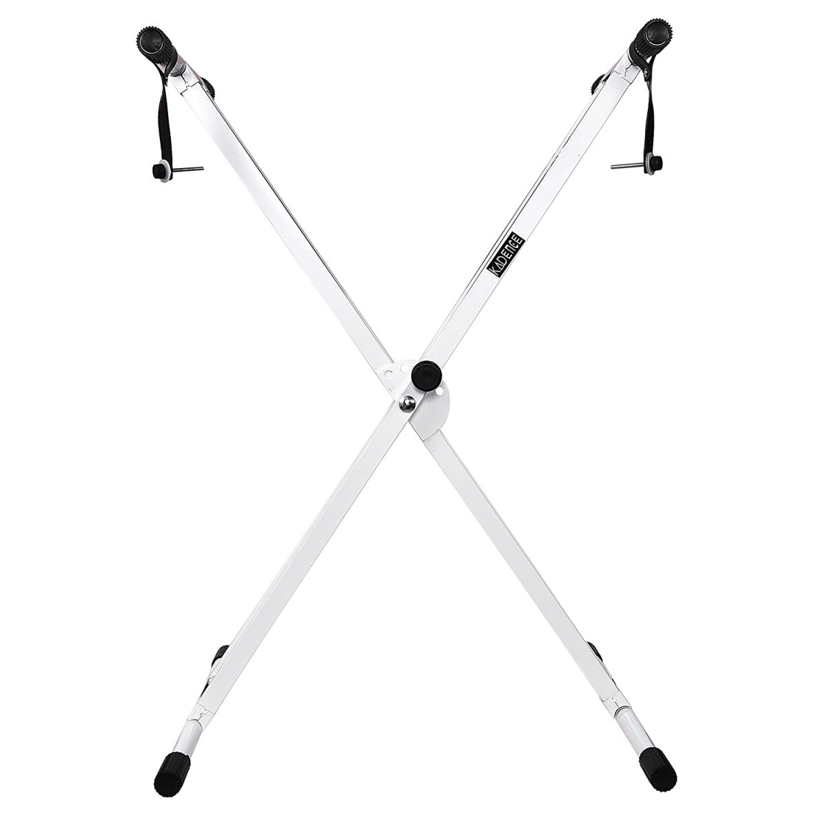 Kadence Heavy-Duty, Double-X, Adjustable Piano Keyboard Stand with Locking Straps, NK13-3kg Dual Braced (White) - Image 4