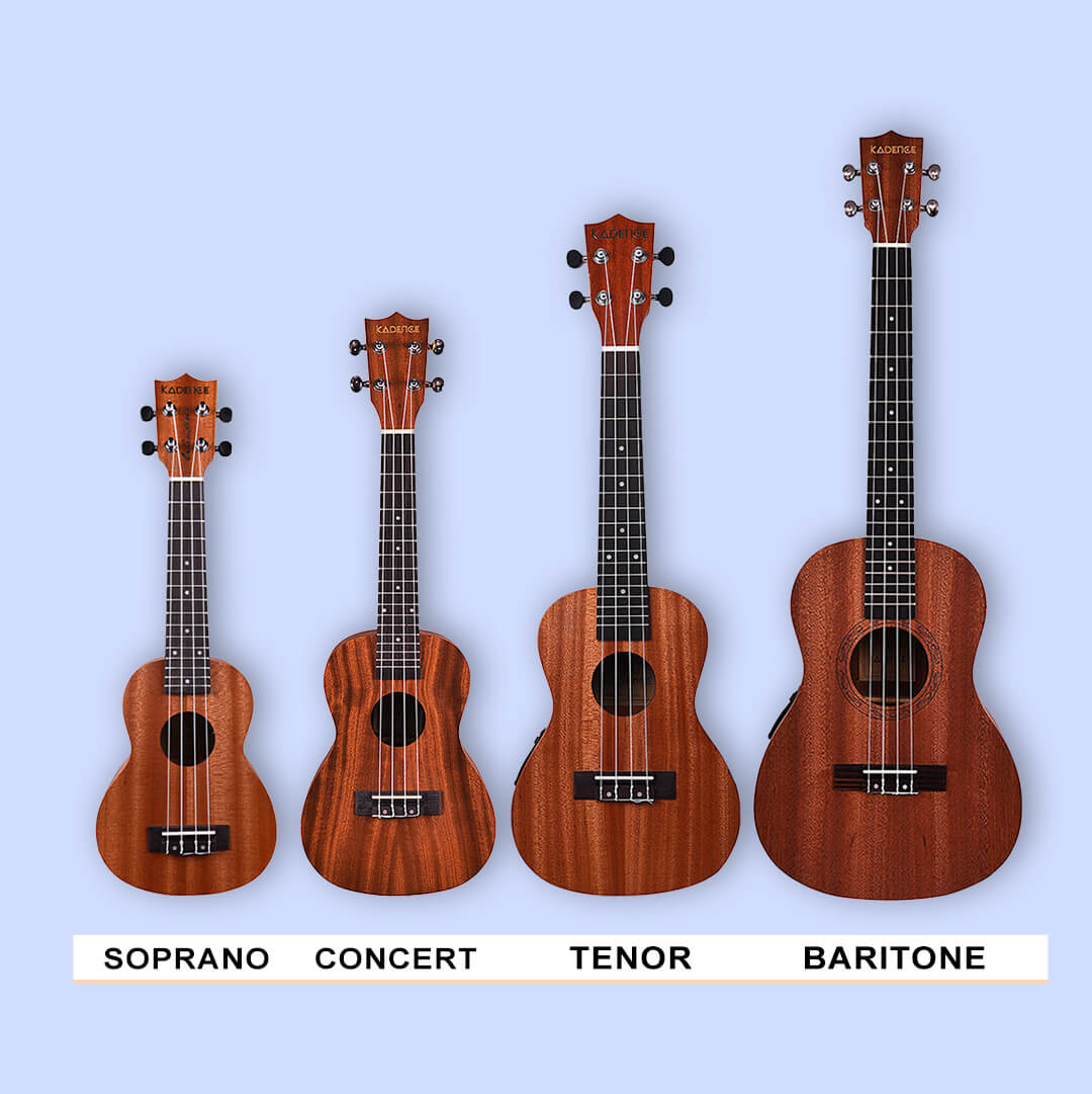 Types of Ukuleles (Soprano v/s Concert v/s Tenor v/s Baritone)