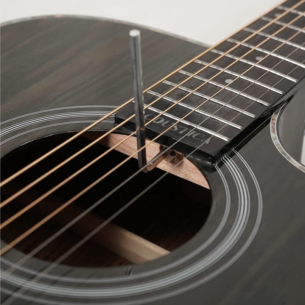 Buy Kadence Acoustica Ash Wood Guitar A06Black Best Price