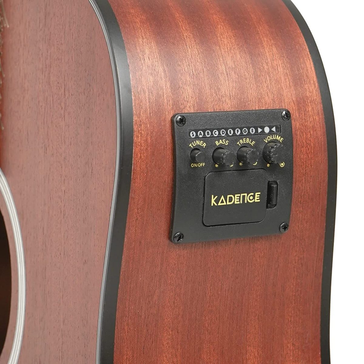 Slowhand Series | Mahogany Wood Left Handed 40" Semi Acoustic Guitar with Combo + a Free Guitar Learning Course. (SHL03-C) - Image 4