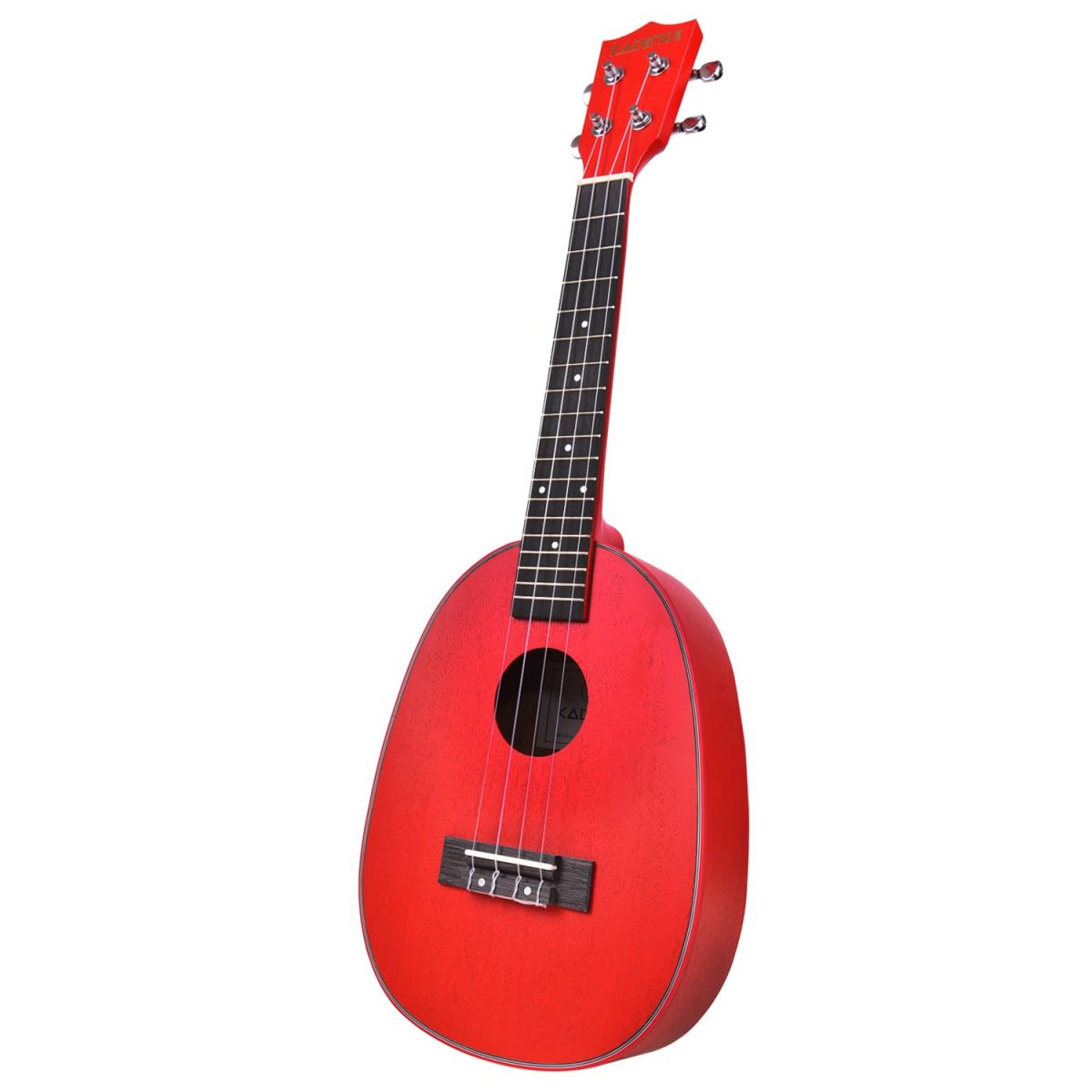 616ryysNZWL._SL1500_ Bloody Mary Red Pineapple Shape Concert Ukulele 24″ Saple Wood with Binding With Red Rose Valentine's Gift + a Free Ukulele Learning Course. - Image 5