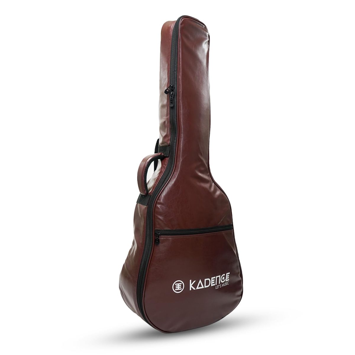A brown guitar bag for 40 to 41 inches Guitar with Kadence branding Kadence Brown Guitar Bag with 40 inches to 41 inches Guitar Ideal for Travel and Daily Usage