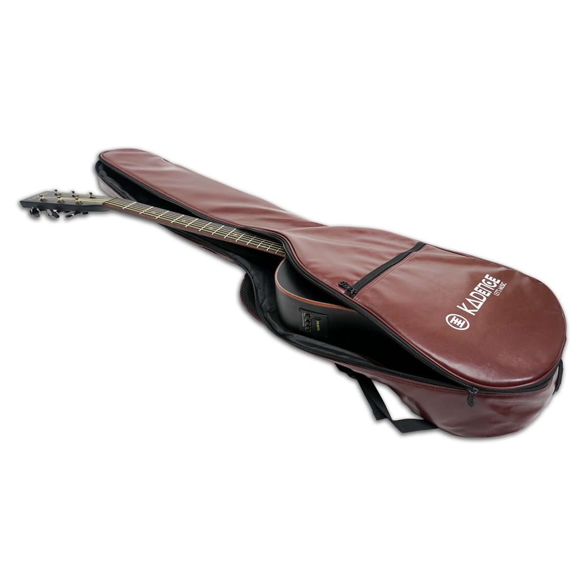 61-h9trUj6L._SL1500_ Kadence Brown Guitar Bags for 40 inches to 41 inches Guitar Ideal for Travel and Daily Usage - Image 4