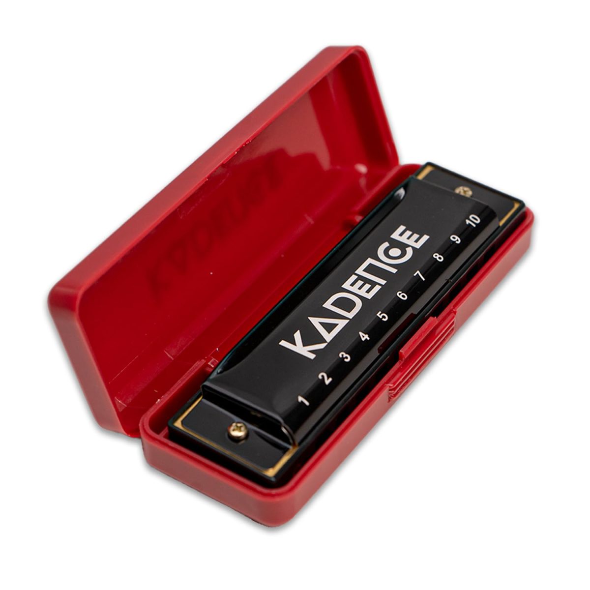 610X10VU7GL._SL1500_ Kadence Daitonic Harmonica T104, With Learning course Key of C 10 Holes 20 tones Mouth Organ for Kids Adults and Beginners,with Hard Case (Black) - Image 3