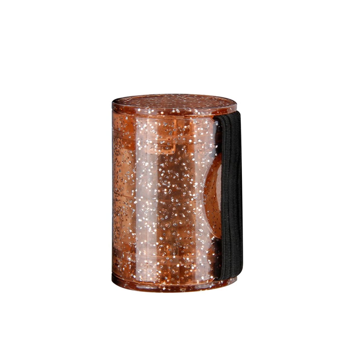 61TxZj0JhmL._SL1500_ Kadence Finger Shaker White (Brown Glitter) - Image 1